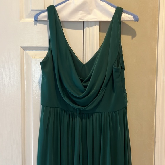 David’s Bridal Juniper colored evening gown or bride’s maid’s dress - Picture 3 of 7